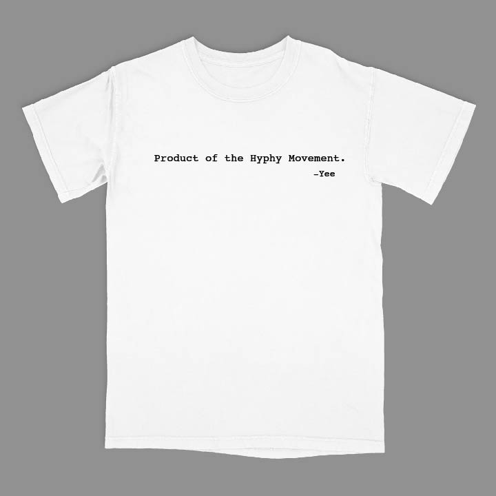 Hyphy Movement - White Heavyweight Tee