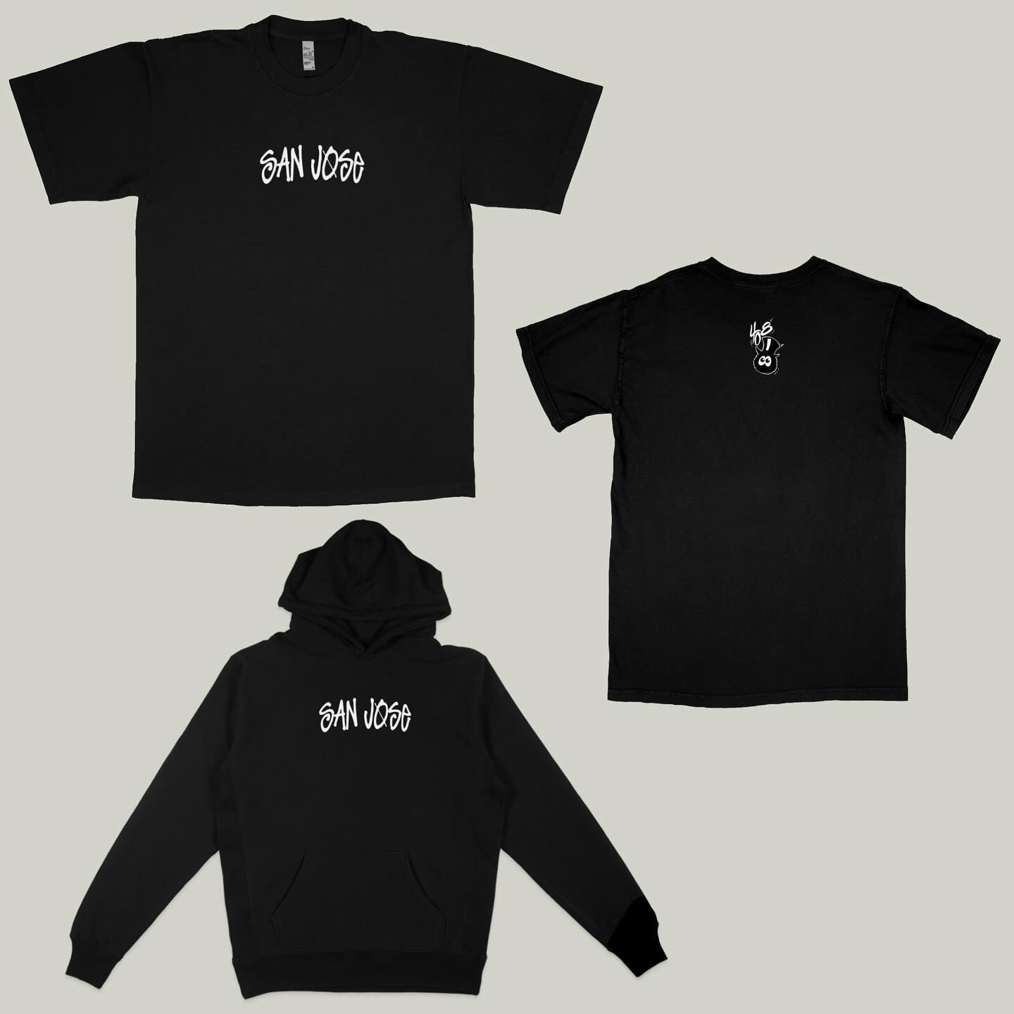 San Jose - Black Heavyweight Tee