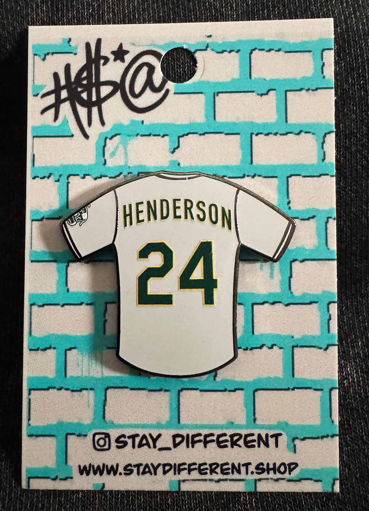 Ricky Henderson Jersey Pin