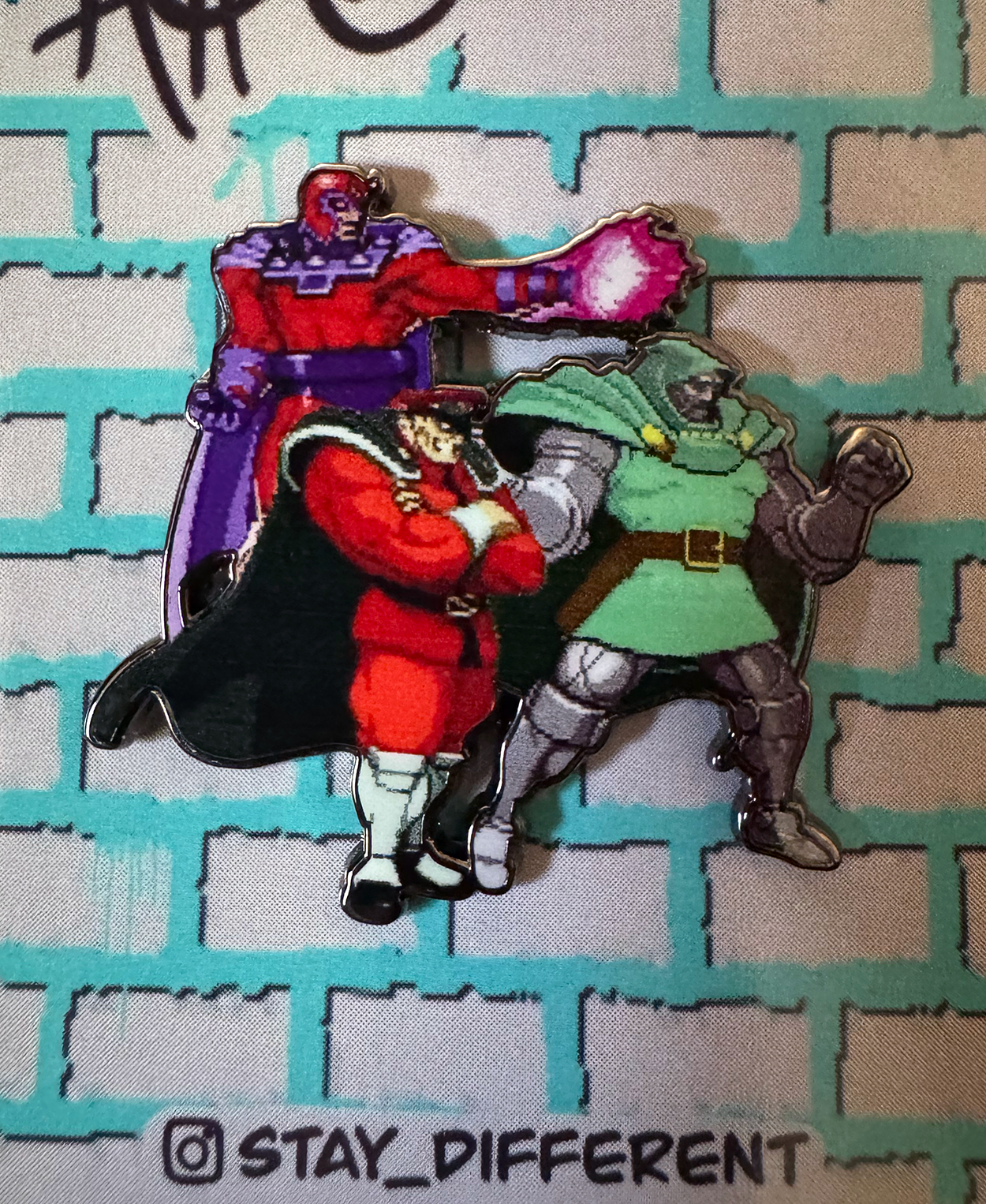 Villians Pin (Doctor Doom, Magneto, M. Bison)