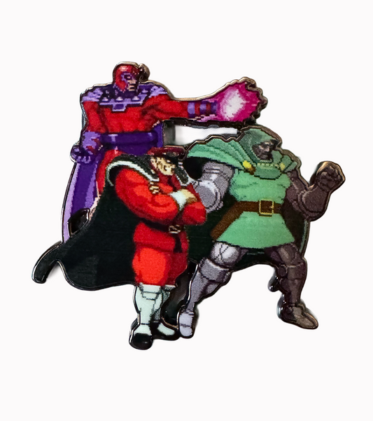 Villians Pin - Doctor Doom, Magneto, M. Bison