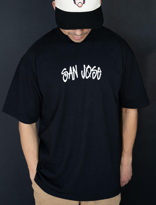 San Jose - Black Heavyweight Tee