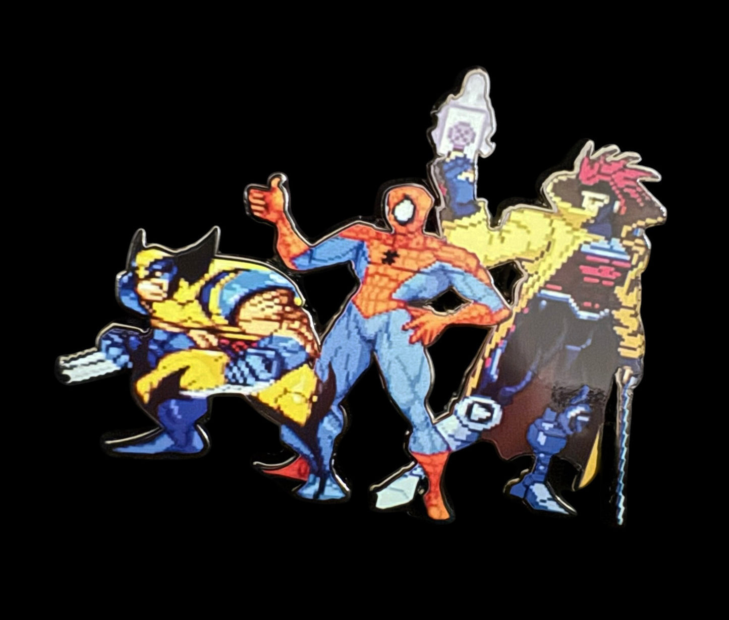 Wolverine, Spiderman, Gambit Pin