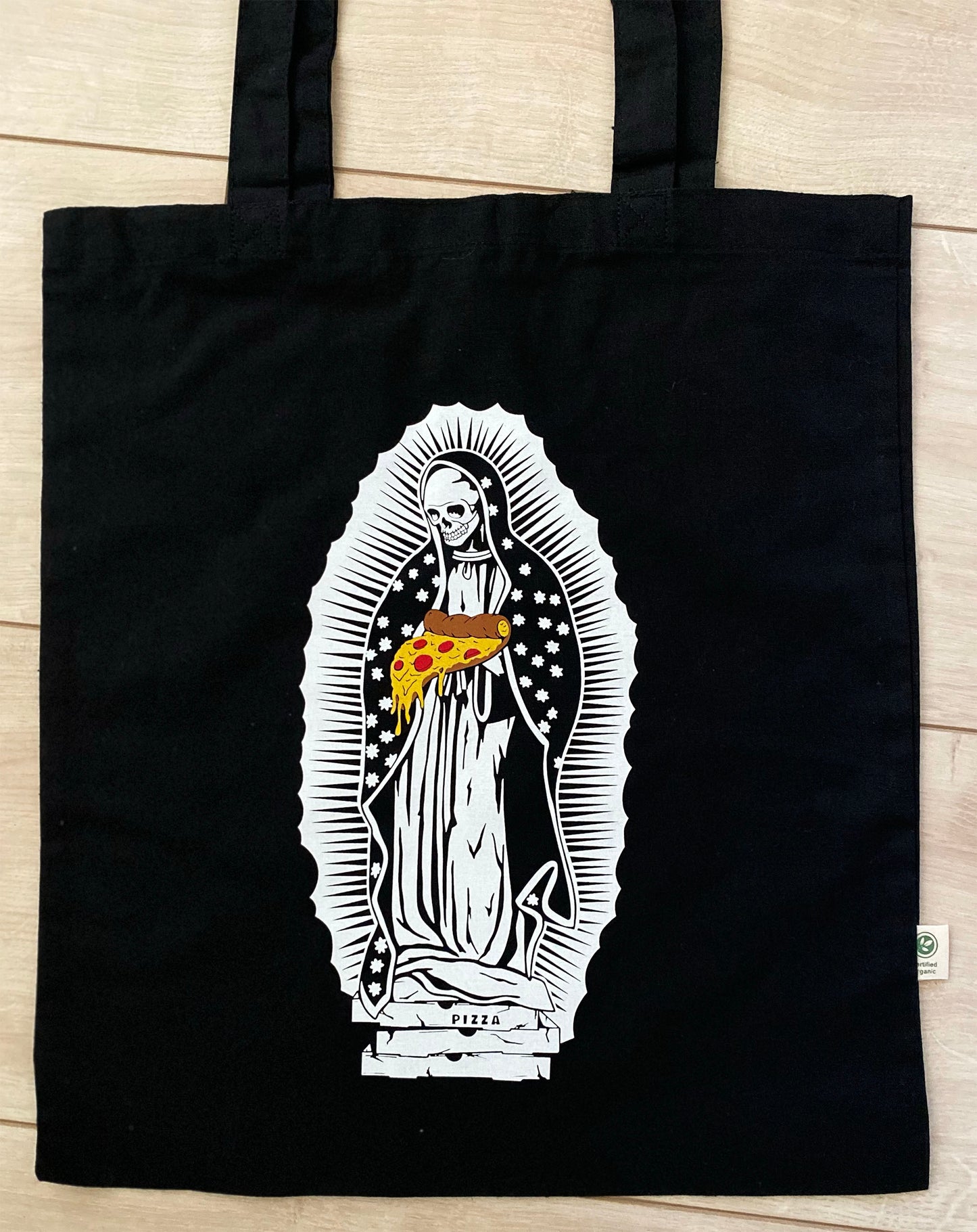 Our Lady of Pizza Tote Bag