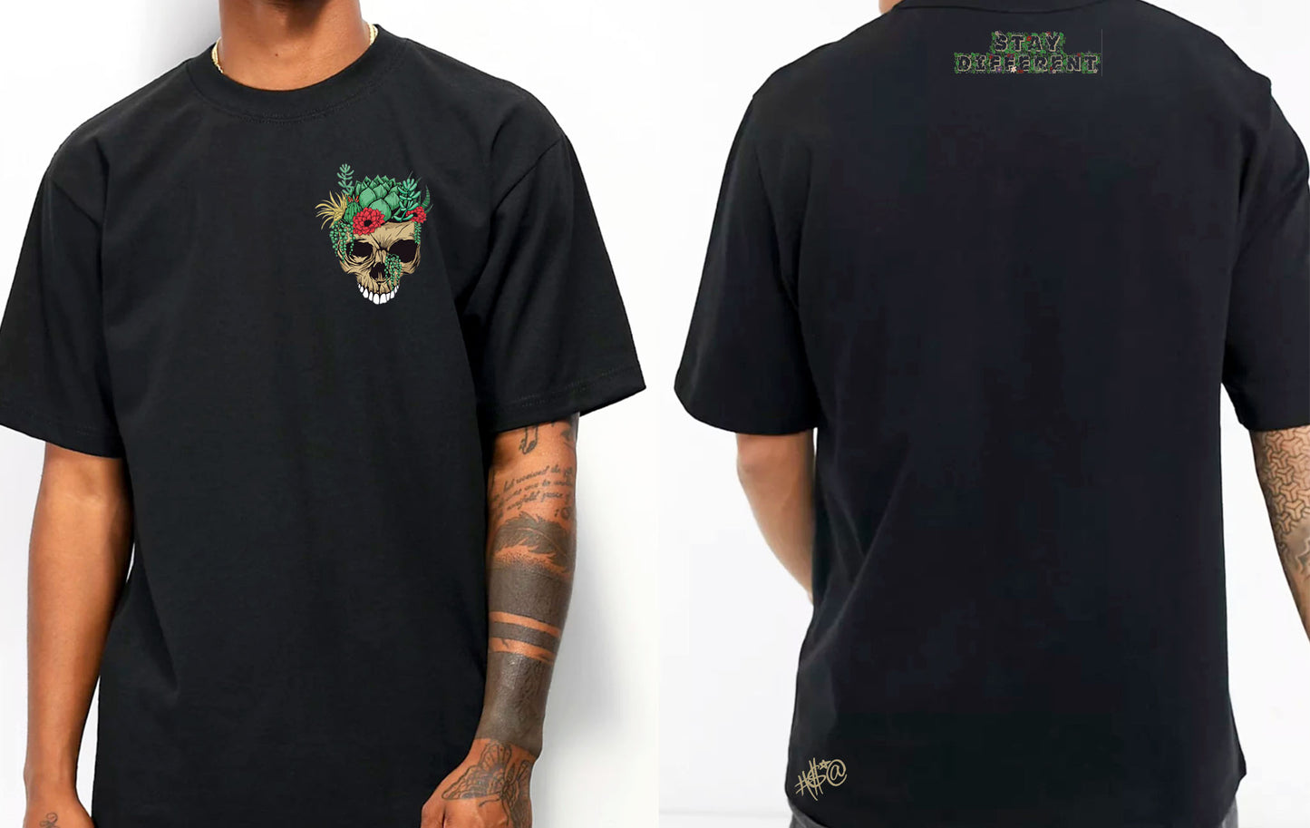 Rooted Skull Heavyweight Tee