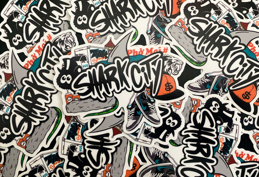 Shark City Sticker